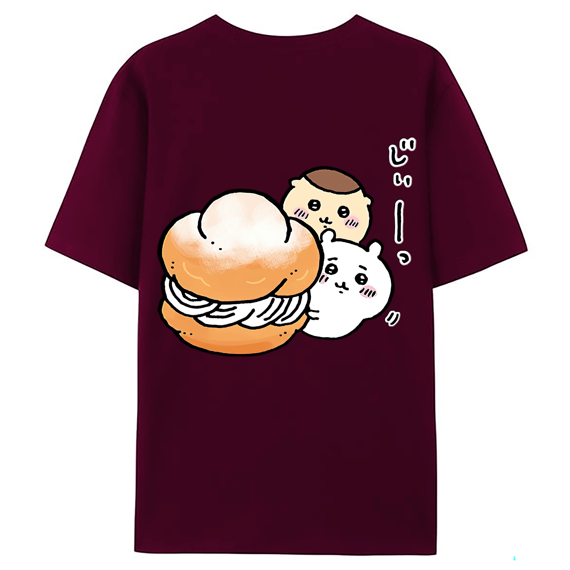 （画像用） ちいかわ くりまんじゅう Chii-kawa kuri manjū レディース半袖Tシャツ(バックプリント)